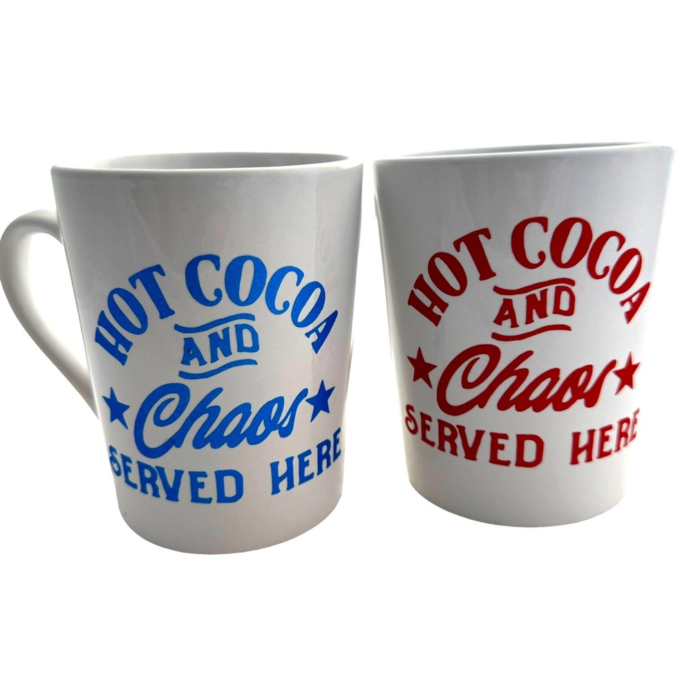 Hot Cocoa & Chaos Drink Mugs